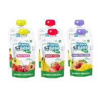 France BéBé BIO Pack gourdes Compotes BIO +4 mois 6x100g