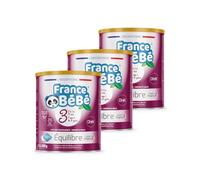 FRANCE BéBé EQUILIBRE - 3ème âge en poudre - Boîte de lait de croissance en poudre de 400 gr - fabriqué en France (3 boîtes)