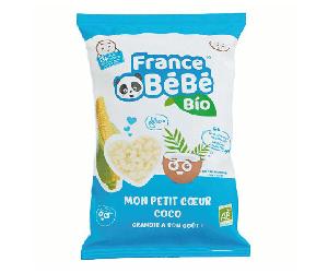 France Bébé Nutrition Mon Petit Cœur de Maïs Soufflé Coco +8m Bio 30g