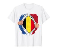 France Belgique Idée-cadeau Français d'Origines Belges T-Shirt