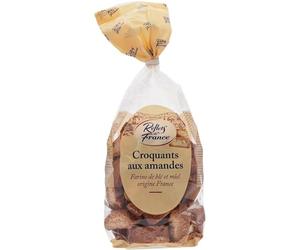 FRANCE - Biscuits Croquants aux Amandes REFLETS DE | Savoureux et onctueux | Idéal pour le goûter | le paquet de 400g | LOT DE 3