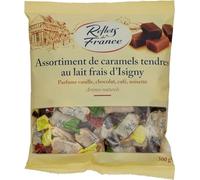 FRANCE - Bonbons assortiment de caramels REFLETS DE | Savoureux et onctueux | Idéal pour les gourmands | le paquet de 300g | LOT DE 3