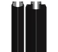 Protection anti-pince doigts Euro Pare Doigt Plus longueur 198cm joints 50 et 90mm noir - ELLEN - 805304198 Noir G