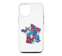 France Carte Régionale Design Graphique Régions Normandie Bretagne Coque pour iPhone 12/12 Pro
