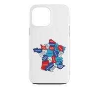 France Carte Régionale Design Graphique Régions Normandie Bretagne Coque pour iPhone 13 Pro Max