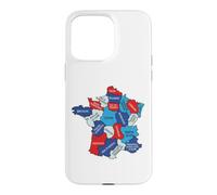 France Carte Régionale Design Graphique Régions Normandie Bretagne Coque pour iPhone 15 Pro Max