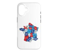 France Carte Régionale Design Graphique Régions Normandie Bretagne Coque pour iPhone 16