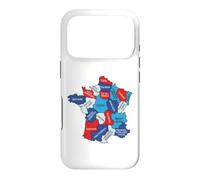 France Carte Régionale Design Graphique Régions Normandie Bretagne Coque pour iPhone 17 Pro