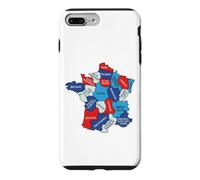 France Carte Régionale Design Graphique Régions Normandie Bretagne Coque pour iPhone 7 Plus/8 Plus