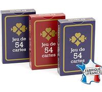 France Cartes - Jeu de 54 Cartes - Gauloise Bleue et Rouge - Lot de 3