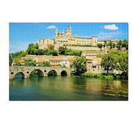 France Cathédrale Saint-Nazaire Béziers Puzzle 2000 pièces Puzzle Adultes Jeu Graphique Voyage Souvenir 70x100CM