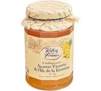 FRANCE - Confiture ananas victoria REFLETS DE | Savoureuse et onctueuse | Idéale pour le petit déjeuner | le pot de 315g | LOT DE 3