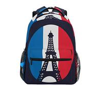 France Culture Drapeau Tour Eiffel Bandoulière Sacs Cartable à Dos à Cartable Étudiants Sac pour Scolaire Filles Voyages Garçons