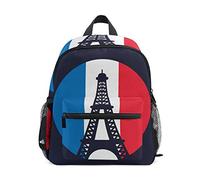 France Culture Drapeau Tour Eiffel Sac à Dos Enfant Sac d'École Maternelle Préscolaire Étudiant Scolaire Cartable pour Les d'Âge de La Âgés de 2 à 7 Ans Garçons Filles