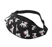 France Dog Grand Sac Banane pour Hommes, Cadeaux pour Les entraînements Sportifs, Les Voyages, la Course à Pied, Le Sac de Taille décontracté