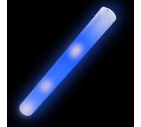 France Effect 250 Bâtons lumineux en mousse 48cm | Tap Tap mousse LED colorés, 3 modes de clignotement | Idéal pour les événements et fêtes (Bleu)
