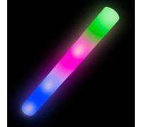 France Effect 250 Bâtons lumineux en mousse 48cm | Tap Tap mousse LED colorés, 3 modes de clignotement | Idéal pour les événements et fêtes (Multicolore), BLM48