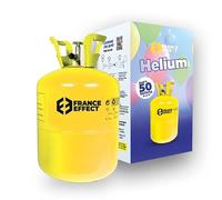 France Effect Bouteille Hélium Jetable 0,25 M³ Gonfle 50 Ballons | Capacité 0,25 m³, Gonfle 50 Ballons 23 cm, Valve Sécurisée Anti-retour, Jetable Usage Unique, Légère Transportable, Compatibl