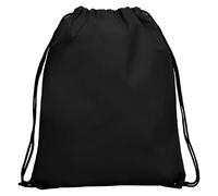 France Effect - Lot de 10 Sacs à Dos Cordon Multicolores, Polypropylène Non Tissé, 36 x 42 cm, 8 Couleurs Vives (Noir)