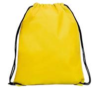 France Effect - Lot de 10 Sacs à Dos Cordon Multicolores, Polypropylène Non Tissé, 36 x 42 cm, 8 Couleurs Vives (Jaune)