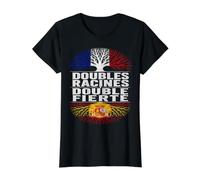 France Espagne Doubles Racines Double Fierté Franco-Espagnol T-Shirt Graphique avec Valeur