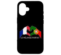 France et Portugal Français Portugais Le Mélange Parfait Cœu Coque pour iPhone 16