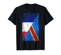 France et République démocratique du Congo - Congolais français T-Shirt