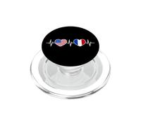 France États-Unis Battements De Cœur Francais Amérique PopSockets PopGrip pour MagSafe
