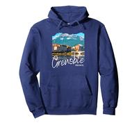 France Grenoble Sweat à Capuche, Unisexe pour Adultes, Bleu Marine, S