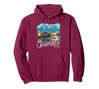 France Grenoble Sweat à Capuche, Unisexe pour Adultes, Marron, M
