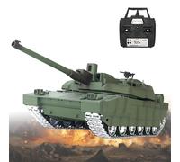 France H2408u Leclerc Char RC, 1/16 Réservoir RC Tank, 2.4g Char Télécommandé Réservoir Militaire Télécommandé avec Lumières Son Simulation De Recul MetalDrive