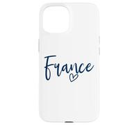 France Heart Femme Love France Coque pour iPhone 15