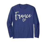 France Heart Femme Love France Manche Longue