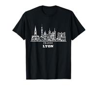 France Lyon Ville Paysage Curiosités T-Shirt