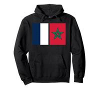 France Maroc Fierté Simple Drapeau Franco Marocain Sweat à Capuche