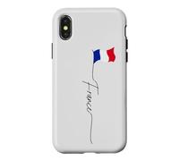 France, mât de Drapeau français, France Vintage Coque pour iPhone X/XS