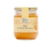 FRANCE - Miel de Midi-Pyrénées REFLETS DE | Un goût savoureux et onctueux | Idéal pour vos petits-déjeuners | le pot de 375g | LOT DE 3