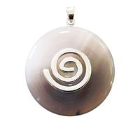 France Minéraux Pendentif Agate - PI Chinois ou Donut 40mm