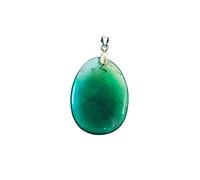 France Minéraux Pendentif Fluorite verte - Pierre plate