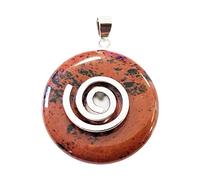 France Minéraux Pendentif Obsidienne acajou - PI Chinois ou Donut 30mm