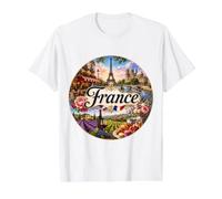 France, Paris, Provential, Maisons de Mode, Louvre, Musées, T-Shirt Graphique avec Valeur, Homme, Blanc, M
