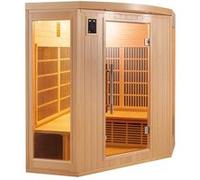 France Sauna Sauna infrarouge d'angle quartz et carbone 3/4 places - Apollon 3C - SN-APOLLON-Q3C