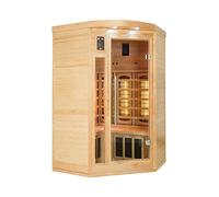 Sauna infrarouge apollon quartz angulaire 2-3 places - France sauna