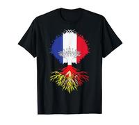 France Sicile Drapeau Idée-cadeau Franco-Sicilien Sicilienne T-Shirt