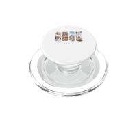 France Tour Eiffel, Cafés et Montmartre - Vacances Paris PopSockets PopGrip pour MagSafe