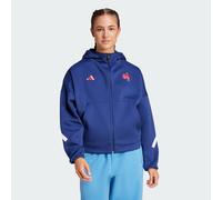 France Travel Z.N.E. Full-Zip Hooded Track Top Dark Blue S