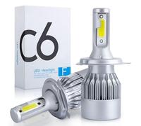 FRANCE-XENON 2 x Ampoules H4 Bi-LED Ventilé COB C6-3800Lm - 12V / 24V