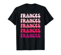 Frances First Name Minimalist Design T-Shirt