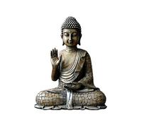 FRANCES Zen Decor Statue de Bouddha de méditation Sakyamuni Statues Jardin Zen Maison Méditation Décoration Chambre Pendaison de crémaillère Décoration Maison Artisanat Statue de Bouddha