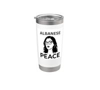 Francesca Albanese Peace Gobelet isotherme en acier inoxydable double paroi